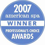American Spa Professional's Choice Awards Winner Stamp 2007