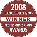 American Spa Professional's Choice Awards Winner Stamp 2008