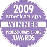 American Spa Professional's Choice Awards Winner Stamp 2009
