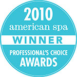 American Spa Professional's Choice Awards Winner Stamp 2010