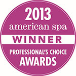 American Spa Professional's Choice Awards Winner Stamp 2013